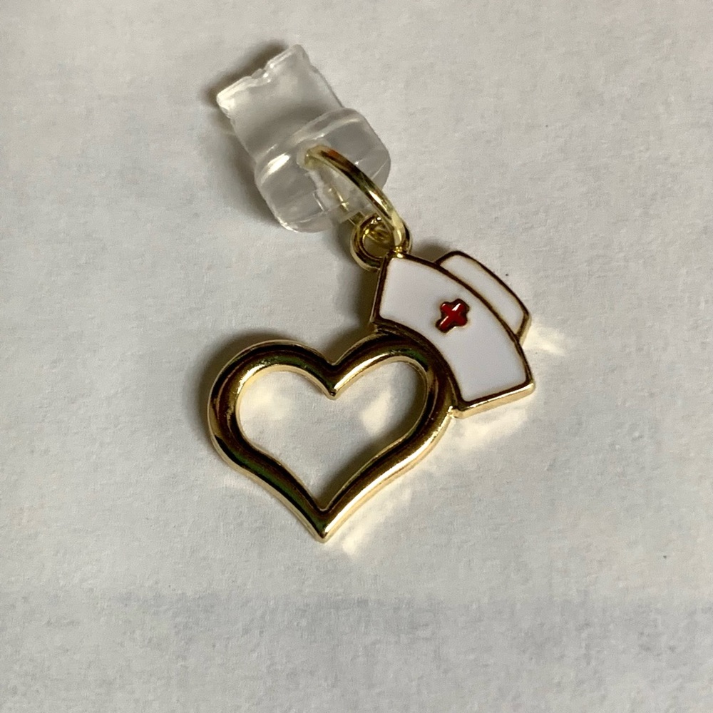 Cute golden nurse charm dust plug